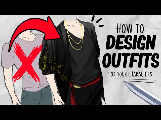 How to design Outfits for characters | Tutorial | DrawlikeaSir class=