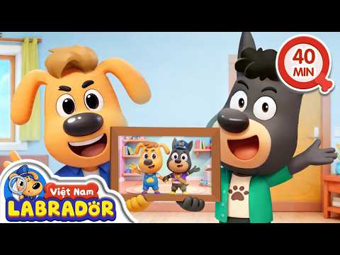 🤝 Đôi bạn bé Labrador và bé Dobie | Hoạt hình thiếu nhi 👮 Cảnh sát trưởng Labrador Vietnam 🚔