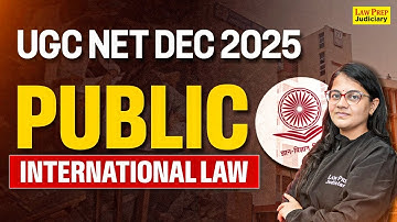 Public International Law | UGC NET DEC 2025 - Paper 2 | UGC NET Paper 2 Preparation