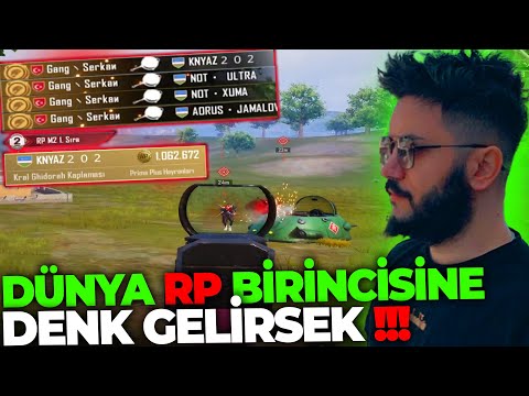 1.062.6722 PUAN İLE DÜNYA RP BİRİNCİSİ ADAMA DENK GELİRSEK ! TEBRİK ETTİK - RANK MATCH PUBG Mobile