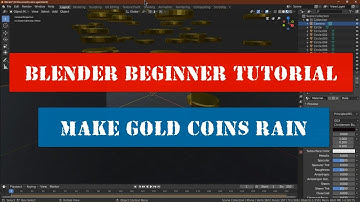 Blender Beginner Tutorial Raining Gold Coins - No Ads