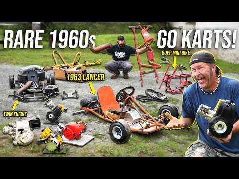 We Bought 4 RARE Go Karts from the 1960s for $550 in Pieces! Will They Run?