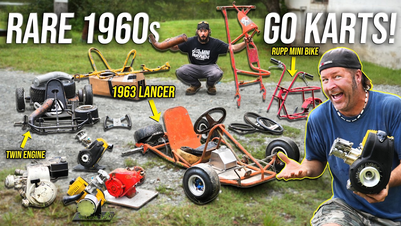 We Bought 4 RARE Go Karts from the 1960s for $550 in Pieces! Will They Run?