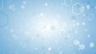 Hexagons And Bokeh Stock Motion Graphics