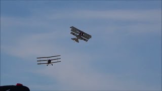 Triplanes dogfight : Sopwith Triplane vs Fokker Dr.I