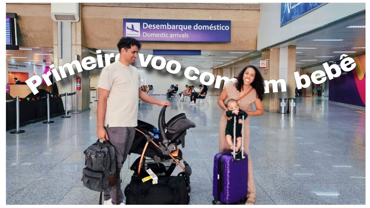 VIAJANDO de AVIÃO com um BEBÊ de 4 meses ✈️ 