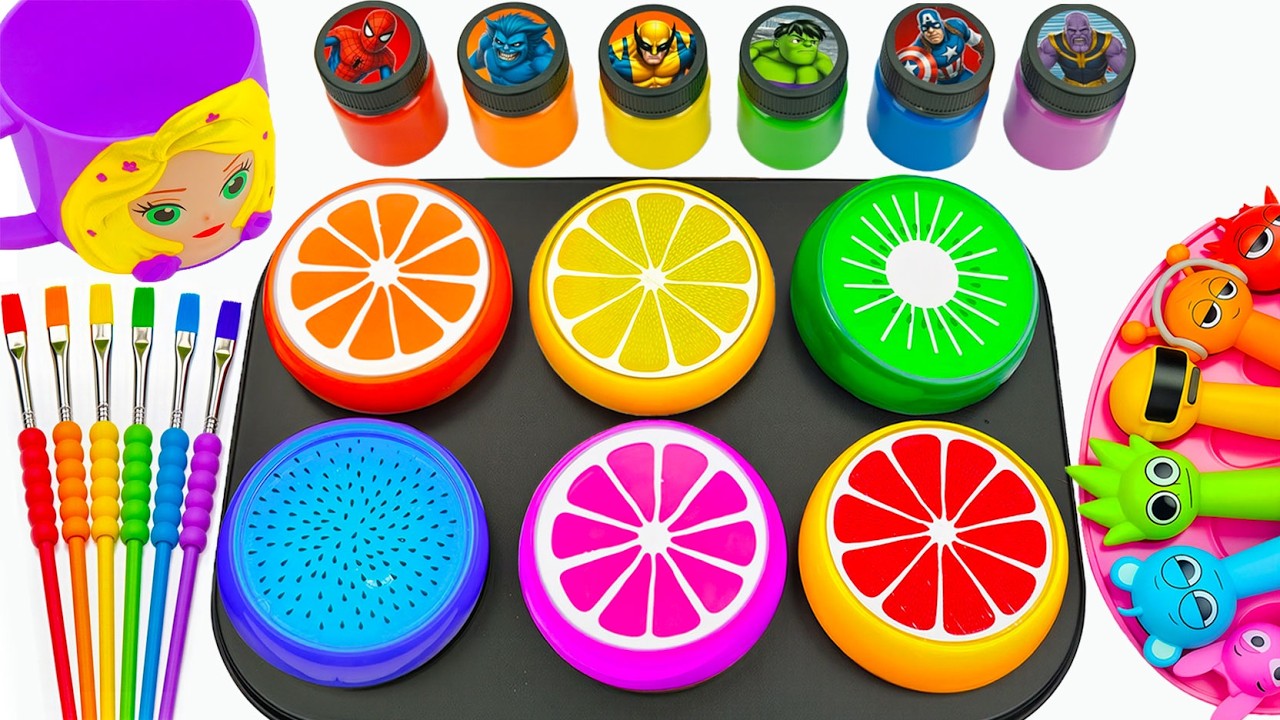 Satisfying Video l DIY How To Make DIY 6 Finny Crazy 6 Appke Form in Beads Mixing SPRUNKI Candy ASMR