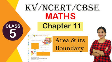 #studytime Class 5|Maths|Chapter 11/Area and its boundary/KV/NCERT/In English