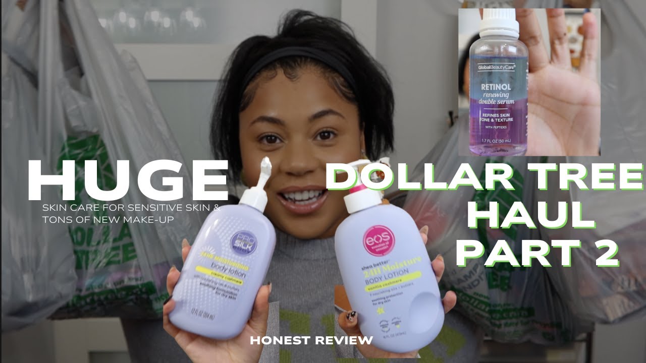 HUGE Dollar Tree Skin Care & Make-up Haul | Sensitive Skin Friendly | Honest Review 