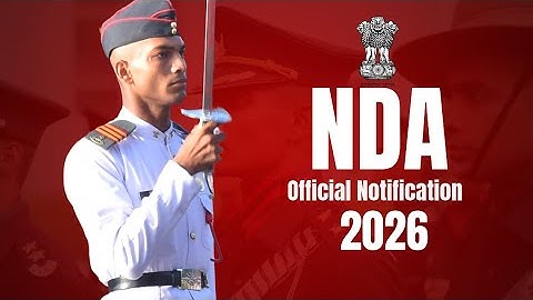 NDA 1 2026 Notification | Apply Now