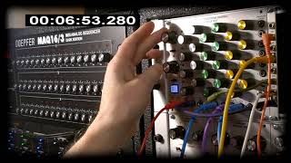 Behringer Clocked Sequential Control Module 1027 first experiments synced  with other sequencers