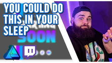 How to look good on Twitch | Affinity Designer Tutorial - Starting Soon Scene