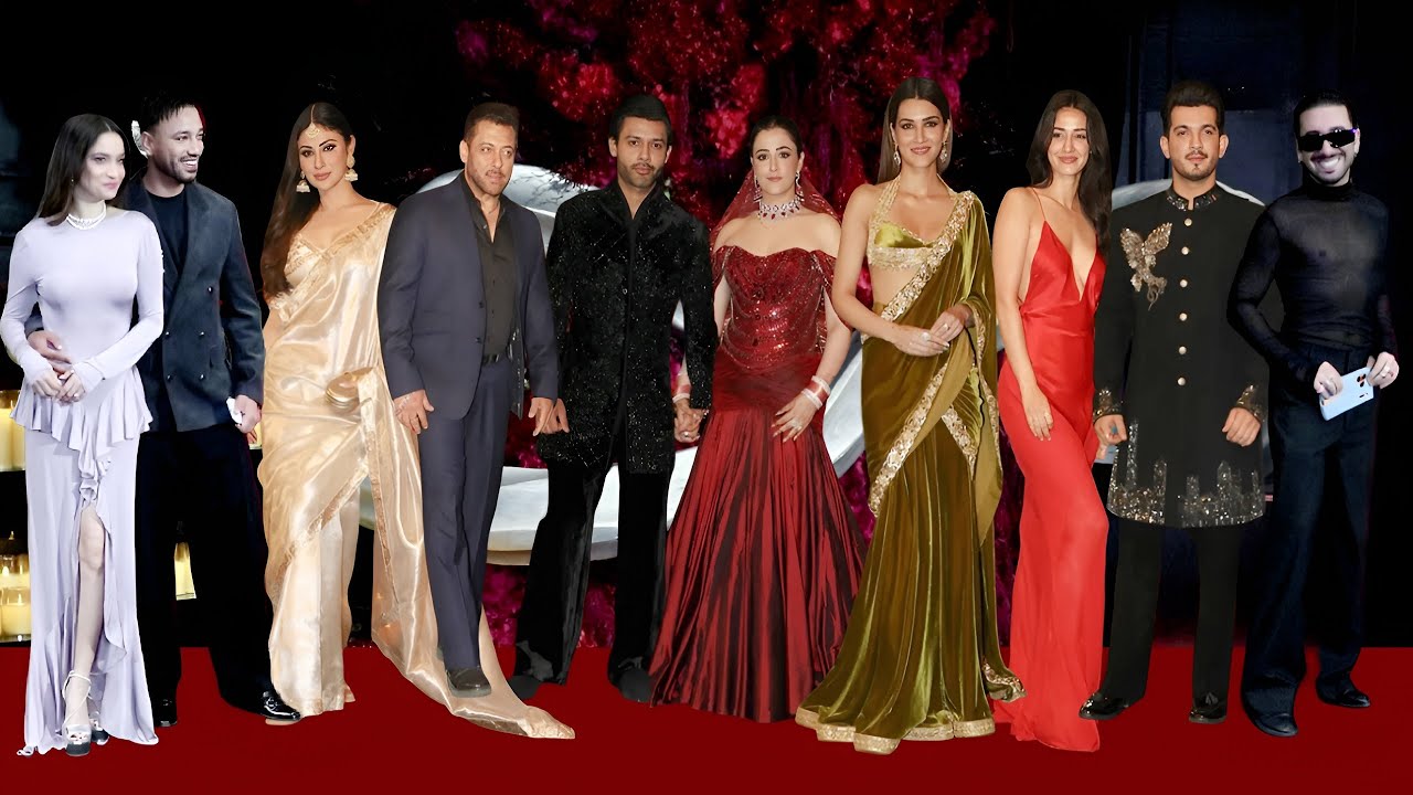 Nupur Sanon And Stebin Ben Wedding Reception | Salman Khan, Kriti Sanon, Disha Patani, Neha Dhupia