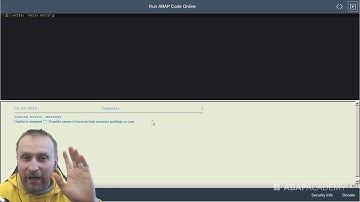 FREE ABAP Editor Online