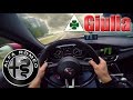 EPIC !!! 2016 Alfa Romeo Giulia Quadrifoglio (0-300 km/h) POV- Autobahn Acceleration TEST ✔