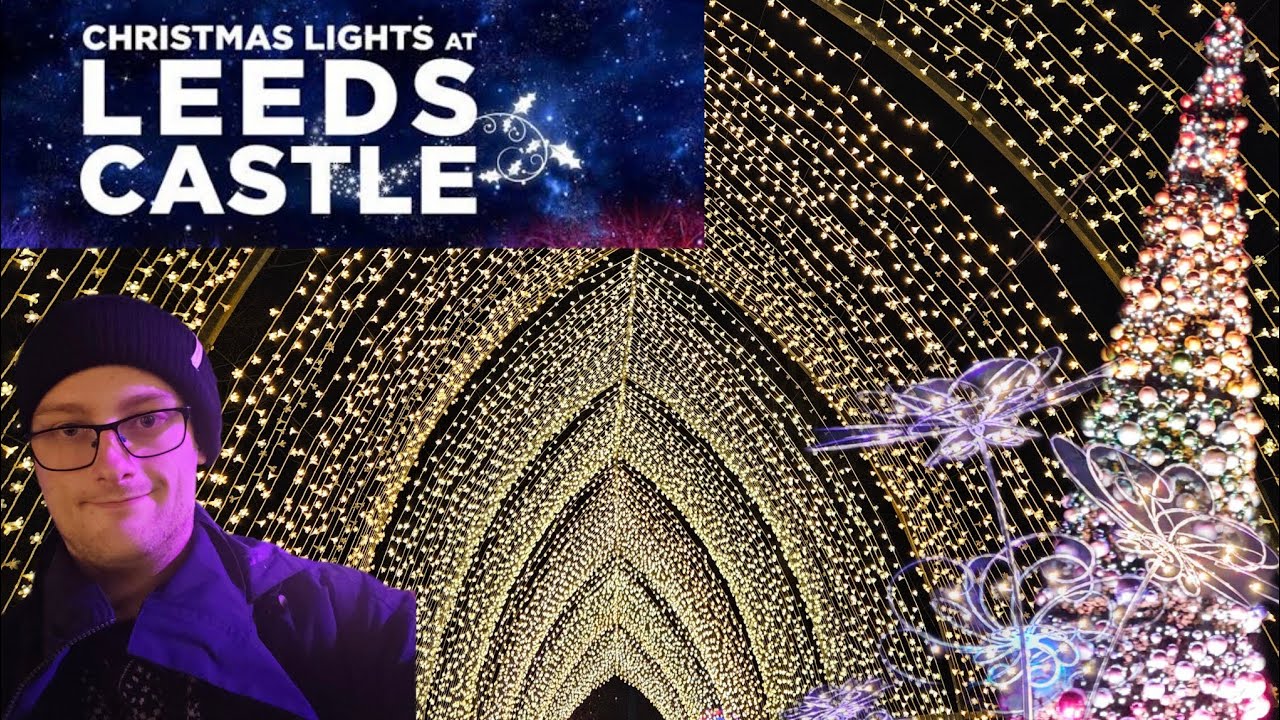 Волшебная рождественская световая тропа в замке Лидс 2025