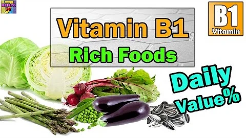 Foods High in Vitamin B1 (Thiamine) | Top 10 Vitamin B1 Rich Foods ♥NEW