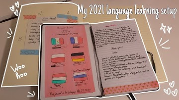 🌿✨my 2021 language learning setup//🌿✨
