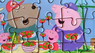 Свинка Пеппа - Собираем Пазлы Для Детей - Урожай Дедушки Свина Merry Nika