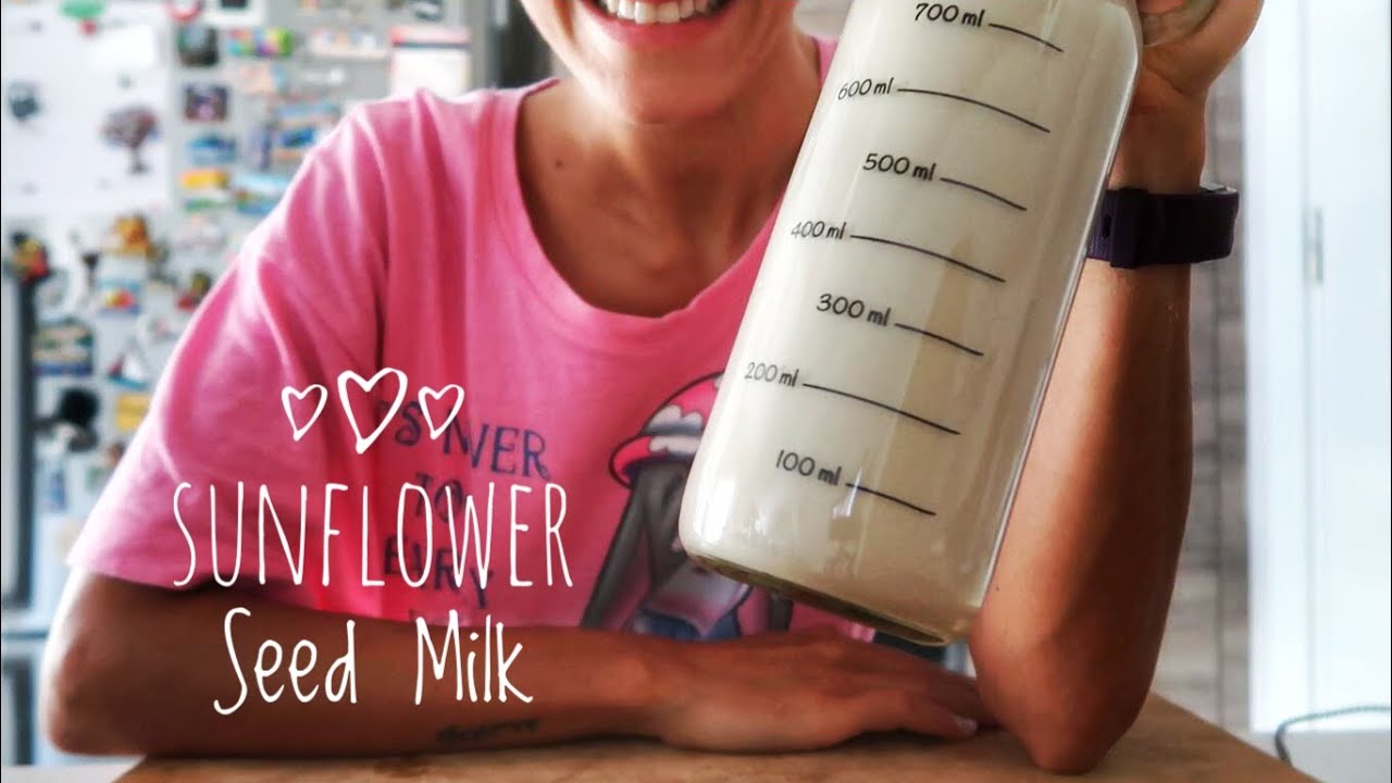 SunFlower Seed Milk Recipe Raw Vegan, Easy, PlantBased AyÇekirdeği