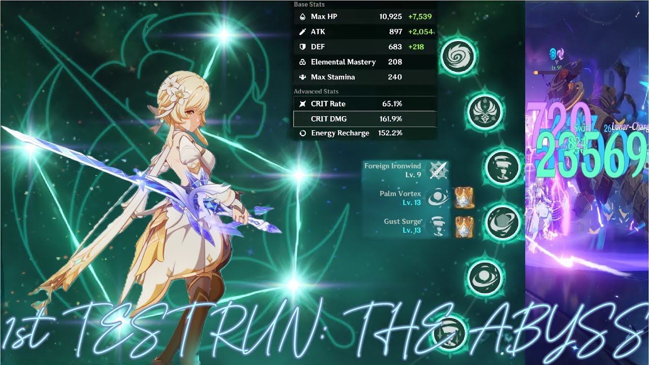 After Triluna Power… Anemo Lumine Destroys Abyss (9–11) | 3★ Clear