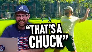 Baseball Pitcher Tries Cricket Bowling for the First Time | IS THIS LEGAL | That's Cricket