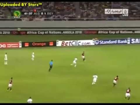 مباراة مصر والجزائر كأس الأمم الإفريقية 2010 . الشوط الأول. (( تعليق  الشوالي )) جودة عالية - YouTube