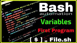 تصميم اول سكريبت باش + شرح المتغيرات في الباش | Bash First program & Variables Explain