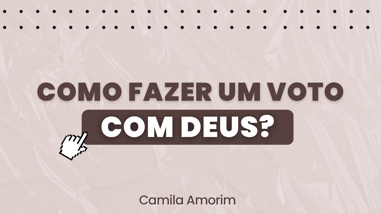 COMO FAZER UM VOTO COM DEUS #casamentorestaurado #deserto #restauracao ...