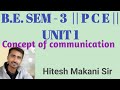 B.E. SEM  - 3 || Concept of Communication || Unit 1|| Imp question with Answer||