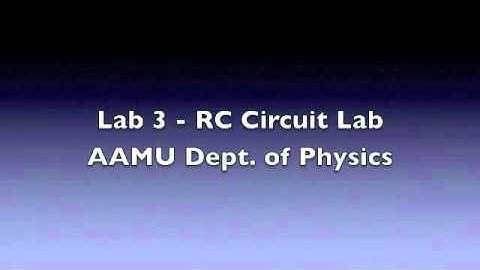 Lab 3 - RC Circuit Lab