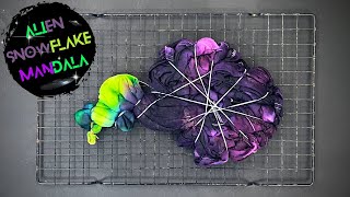 How to Tie Dye : Alien Snowflake Mandala Ice Dye T-Shirt Tutorial