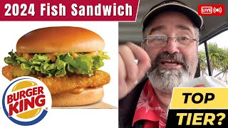 2024 Burger King's Big Fish Pollock Sandwich  Spicey or Regular? | Bishop Stan Food Reviews