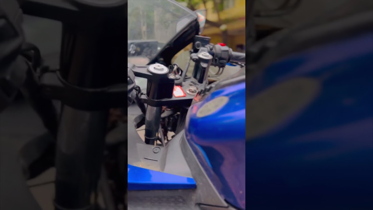 JEM INDIA 2inch Handlebar Raisers installed in R15 v3 