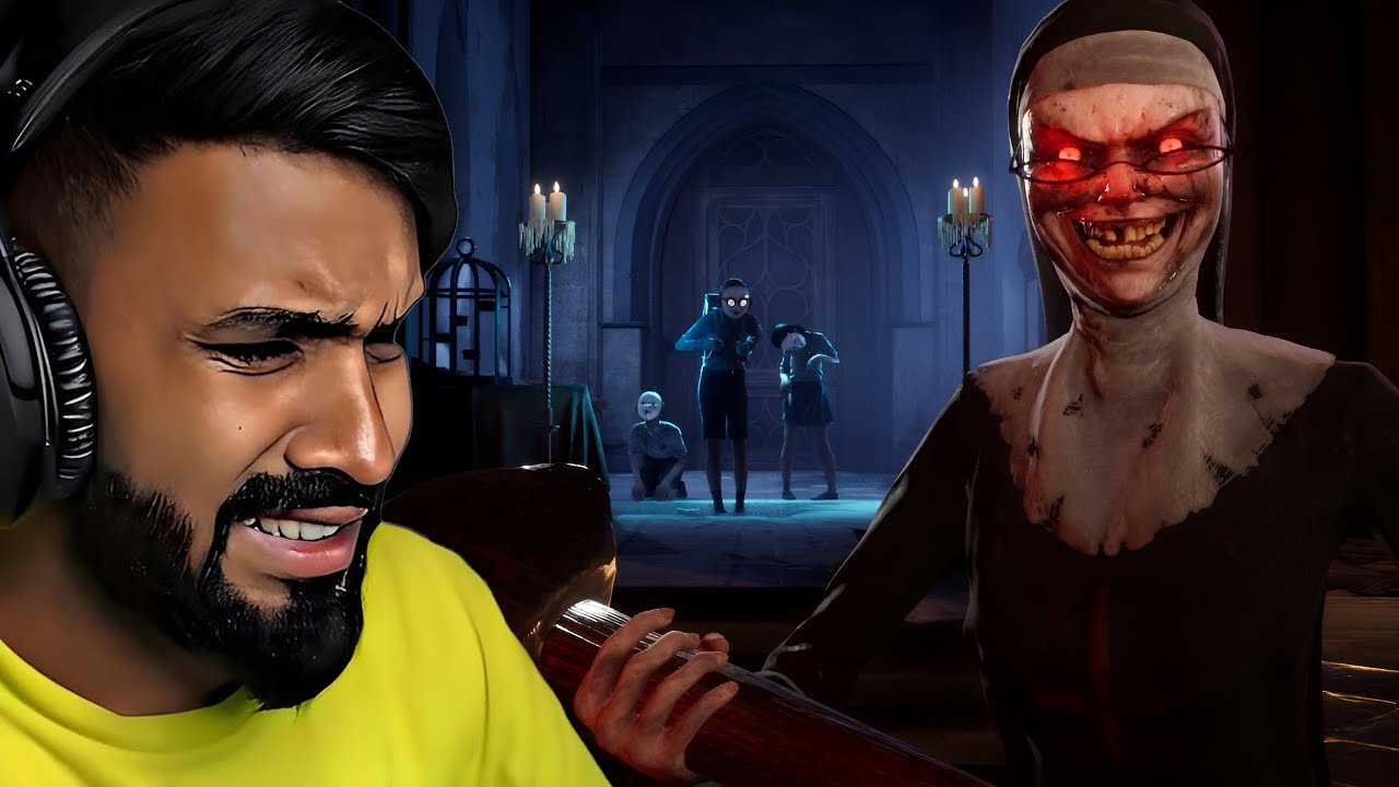 EVIL NUN TRAPPED ME IN THE HORROR SCHOOL TECHNO GAMERZ