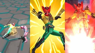 【ガンバライジング】仮面ライダーオーズ スーパータトバコンボ BR3-007 スキャン演出 必殺技 まとめ「トラクローソリッドラッシュ」「スーパータトバキック」