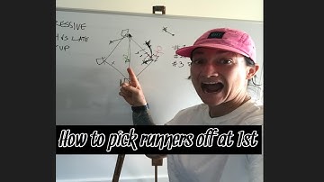 How to pick off runners at 1st base!