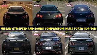 Forza Horizon Games fh6 To Fh1  Nissan Gtr R35 Sound U0026 Top Speed Evolution Godzilla Comparison