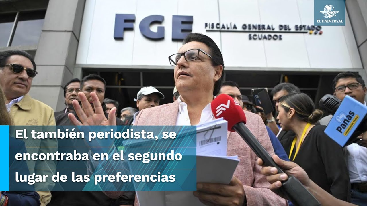 Fernando Villavicencio, candidato presidencial de Ecuador, es ...