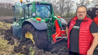 Marek Utknął w BAGNIE!  Jakie Spalanie Ma Nowy Traktor  Pourywałem Znaczniki..