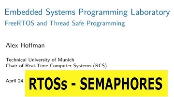 TUM ESPL - Real Time Operating Systems 8 - Semaphore Demo