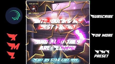 Alight motion|| XML preset 🔰❤️ introducing my best friend  / wathsapp status