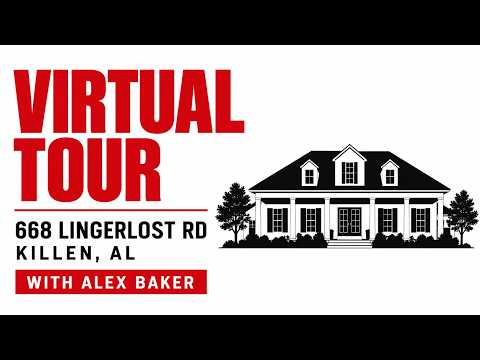 668 Lingerlost Rd., Killen, AL home video tour