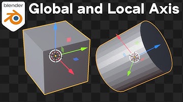 Understanding Global and Local Axis in Blender (Tutorial)
