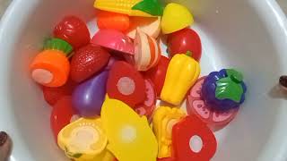 Satisfying Videos//cutting matching fruit and vegetables toys//funny video toys//ASMR