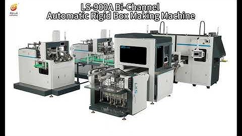 LS-900A Bi-Channel Fully Automatic Rigid Box Making Machine.#lxstech #products #factory