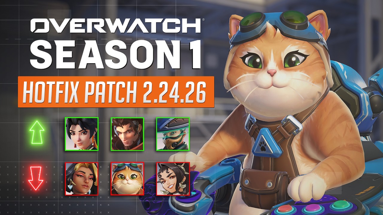 Значительно снизили урон Кота с реактивным ранцем! | Патч Overwatch 2.24.26