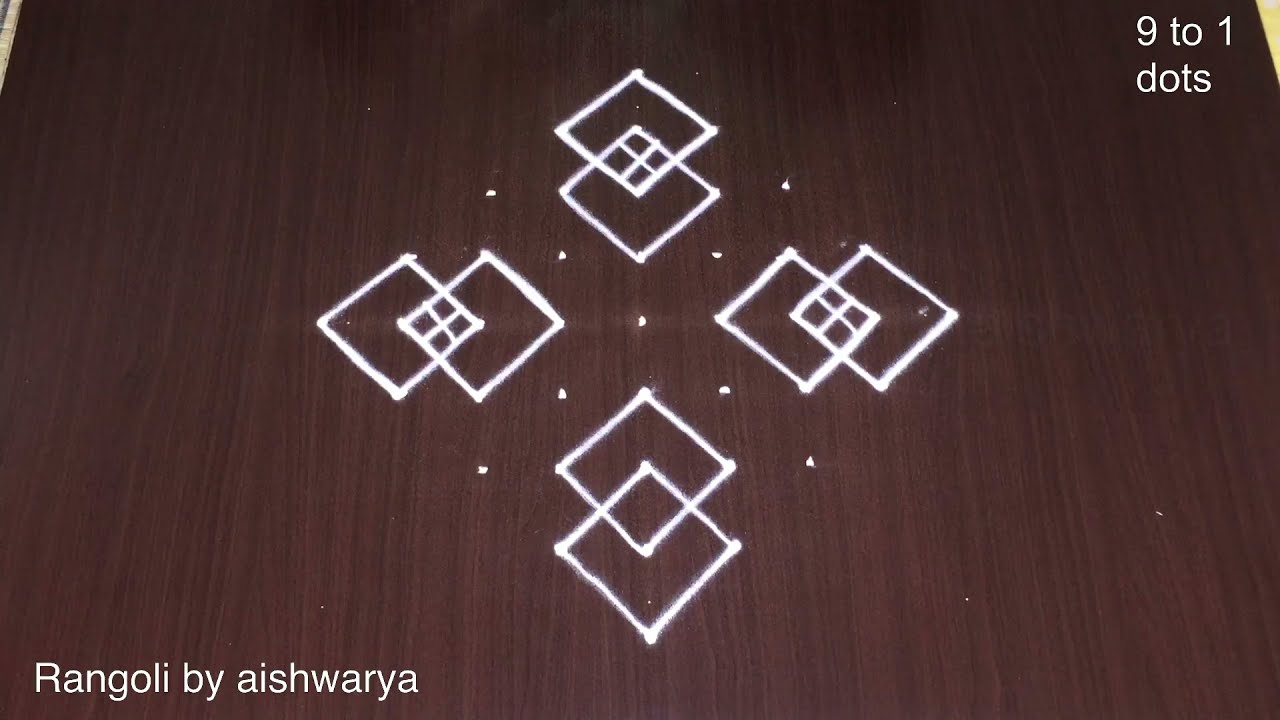 Easy Friday Kolam by Simple