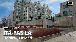 Walking in Helsinki Finland - Itä-Pasila (4 April 2021)