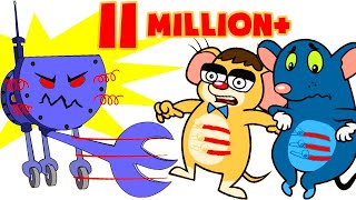 Rat-Ataque | Persiguiendo al Gato Robot y perros | Dibujos animados para niños | Chotoonz TV Español